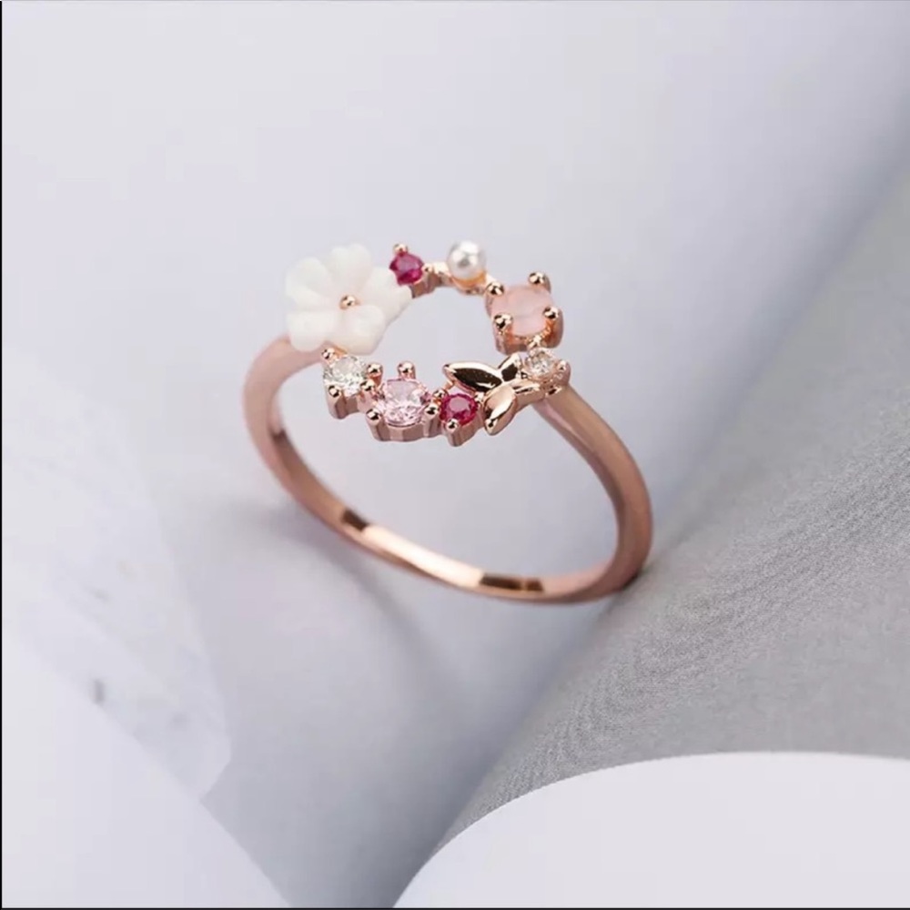 Size 10❗️New Rose gold hallow crystal ring - Picture 3 of 6